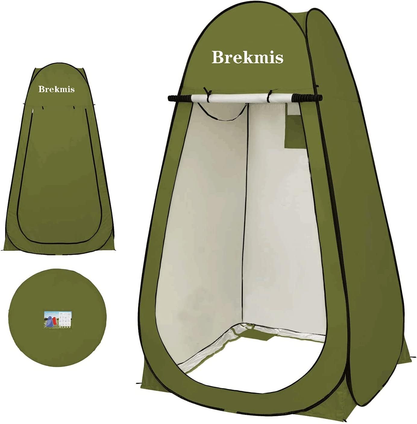 Abri d'intimité pour douche, toilettes, facile à installer, légère et robuste, verte/bleu et pliable avec sac CAMPAERO