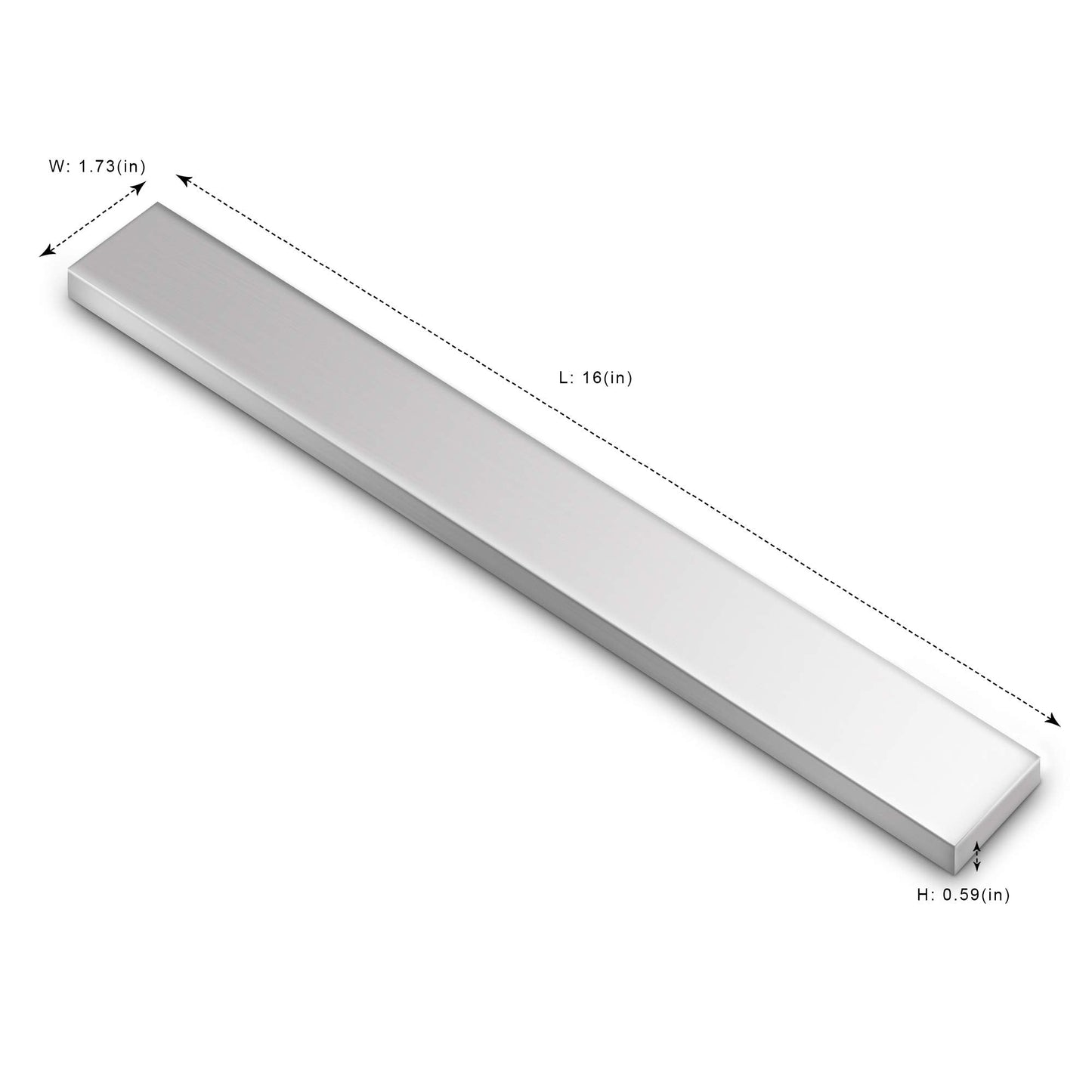 Support magnétique professionnel pour couteaux de 40,6 cm (16 po), en acier inox CAMPAERO