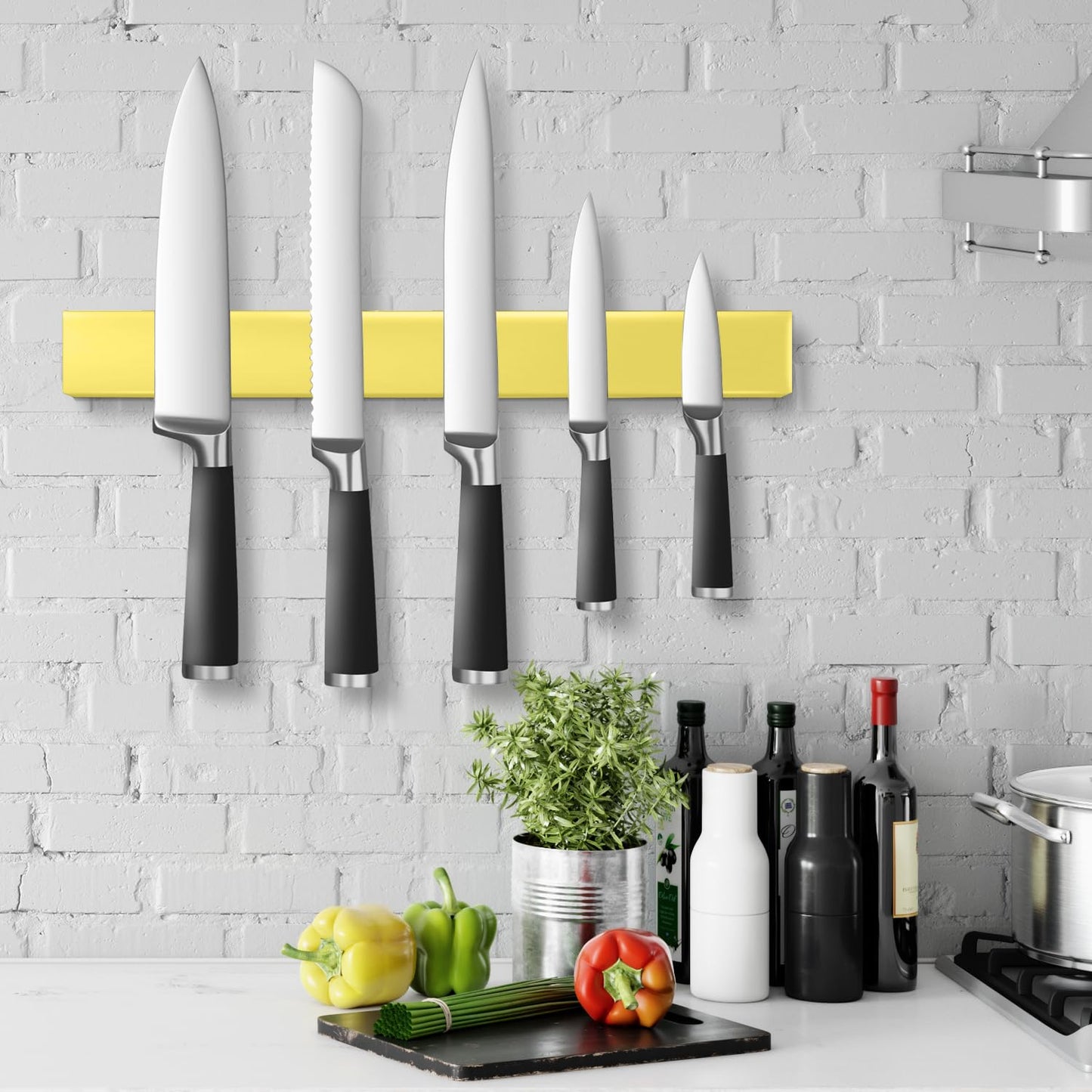 Support magnétique professionnel pour couteaux de 40,6 cm (16 po), en acier inox CAMPAERO