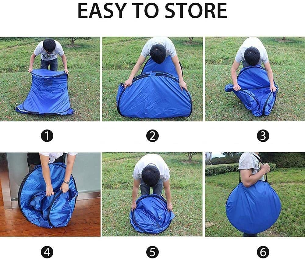 Abri d'intimité pour douche, toilettes, facile à installer, légère et robuste, verte/bleu et pliable avec sac CAMPAERO