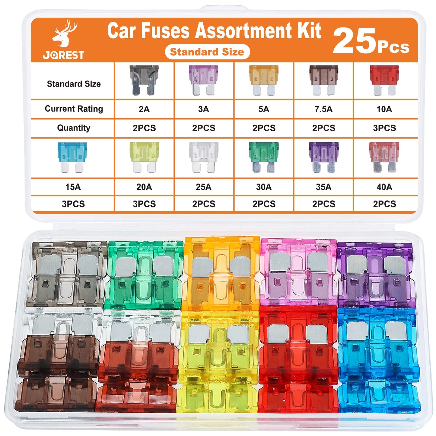 Kit de fusibles (2 A, 3 A, 5 A, 7,5 A, 10 A, 15 A, 20 A, 25 A, 30 A, 35 A, 40 A) CAMPAERO