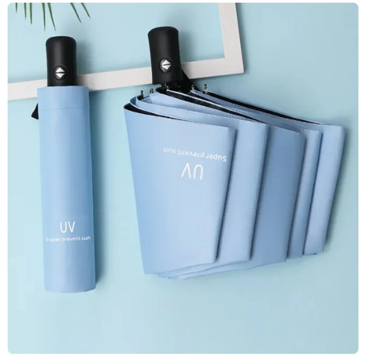 Mini Folding Automatic Umbrella Anti UV Rain Sun Umbrella Fashion Portable Windproof Light Women Men Children Parasol Umbrella CAMPAERO
