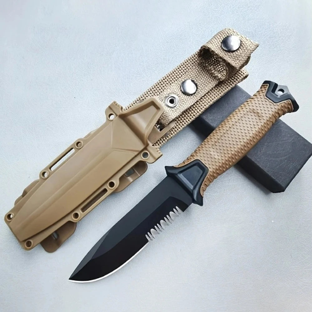 Couteau de survie d'extérieur en acier inoxydable. CAMPAERO
