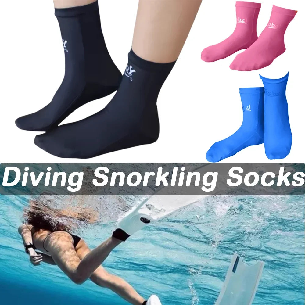 Chaussettes de plongée en lycra légères en polyamide pour hommes et femmes.