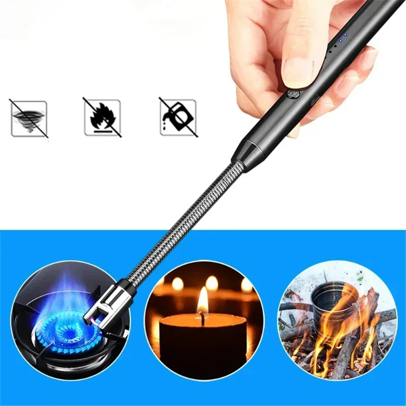 Briquet à arc électrique sans flamme, rechargeable par USB. CAMPAERO