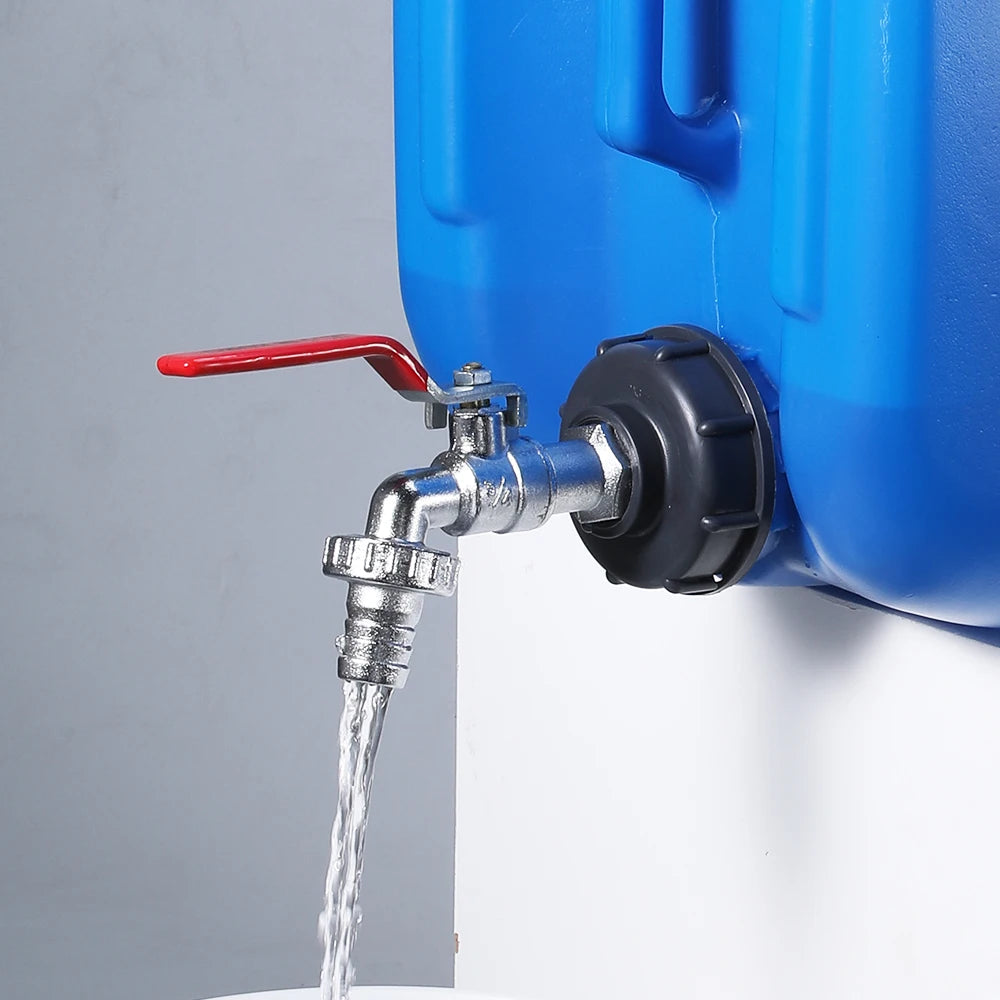S60x6 Coarse Thread IBC Tank Tap Connecter X 1/2'' 3/4'' Water Coupling Adapter 1000L Garden Home Replacement Valve Fitting CAMPAERO