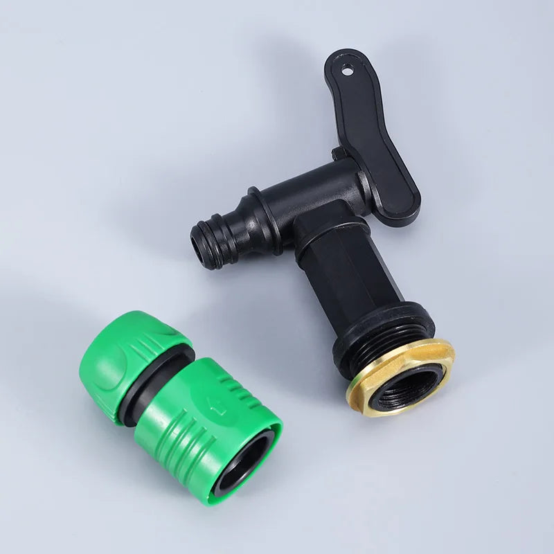 S60x6 Coarse Thread IBC Tank Tap Connecter X 1/2'' 3/4'' Water Coupling Adapter 1000L Garden Home Replacement Valve Fitting CAMPAERO