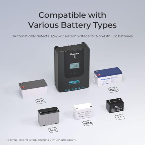 Contrôleur de charge solaire MPPT Renogy pour batteries au gel et au lithium. CAMPAERO