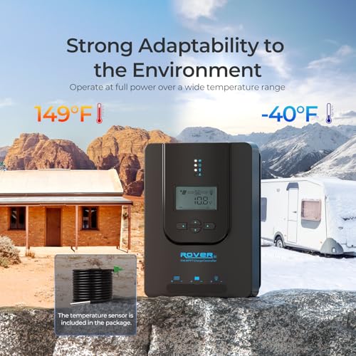 Contrôleur de charge solaire MPPT Renogy pour batteries au gel et au lithium. CAMPAERO