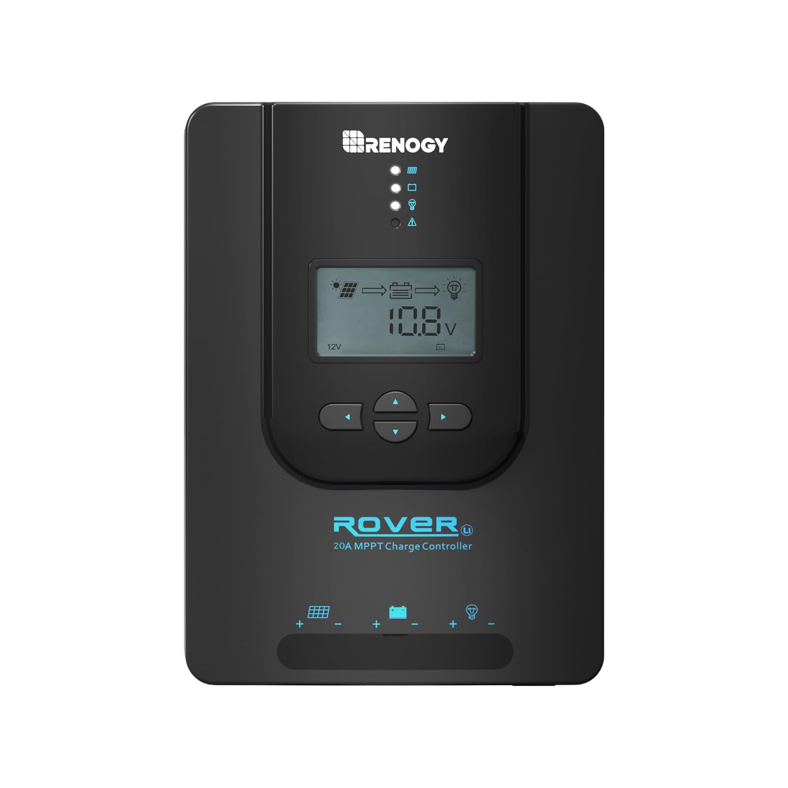 Contrôleur de charge solaire MPPT Renogy pour batteries au gel et au lithium. CAMPAERO