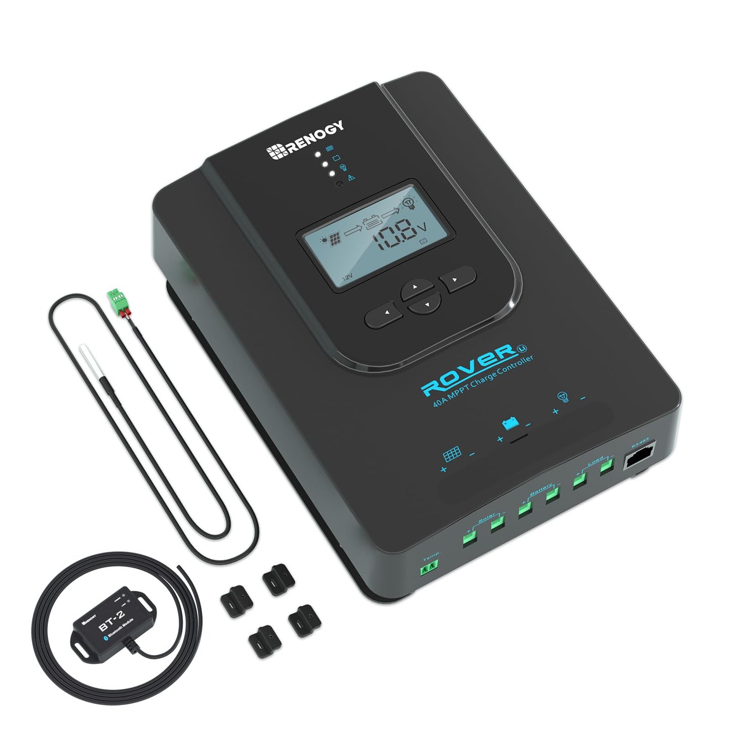 Contrôleur de charge solaire MPPT Renogy pour batteries au gel et au lithium. CAMPAERO