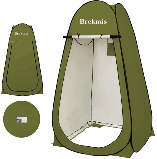 Abri d'intimité pour douche, toilettes, facile à installer, légère et robuste, verte/bleu et pliable avec sac CAMPAERO