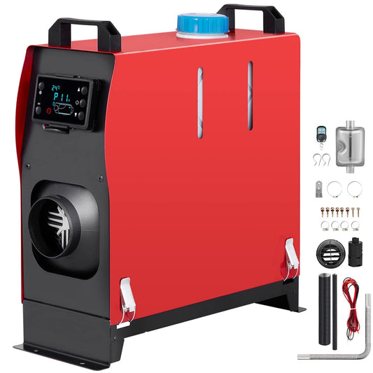 Chauffage diesel VEVOR 12 V, silencieux, 8 kW, avec télécommande et thermostat LCD. CAMPAERO