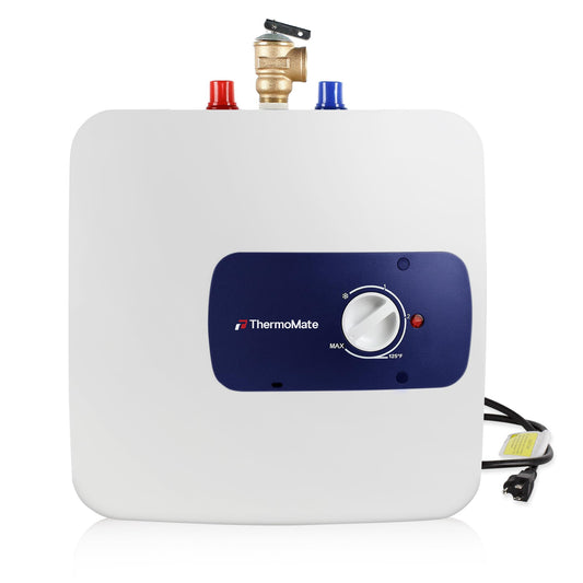 Thermomate Mini Tank Electric Water Heater ES700 Hard Wired 6.5 Gallons Point of Use Water Heater for Instant Hot Water Under Kitchen Sink 120V 1440W CAMPAERO