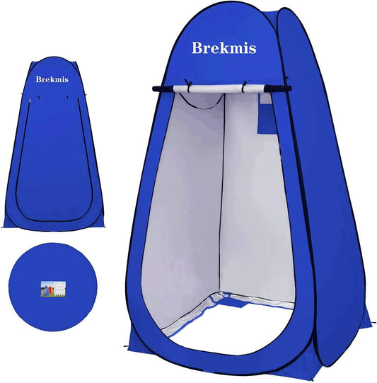 Abri d'intimité pour douche, toilettes, facile à installer, légère et robuste, verte/bleu et pliable avec sac CAMPAERO