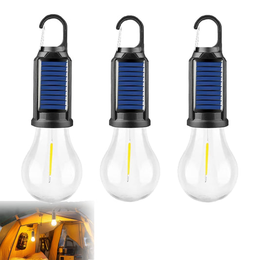 Lampe de camping solaire rechargeable à crochet au led. CAMPAERO