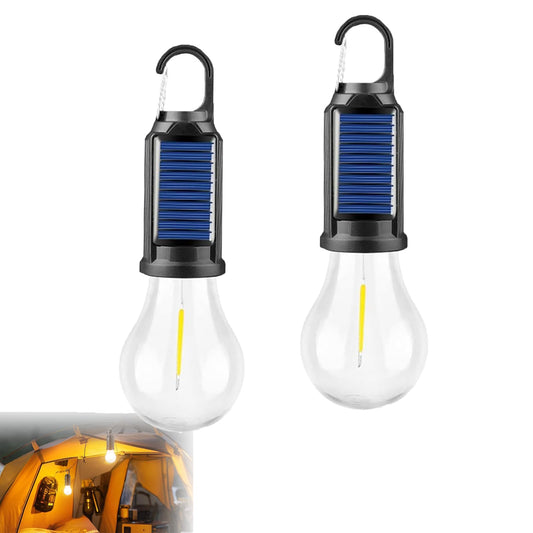Lampe de camping solaire rechargeable à crochet au led. CAMPAERO