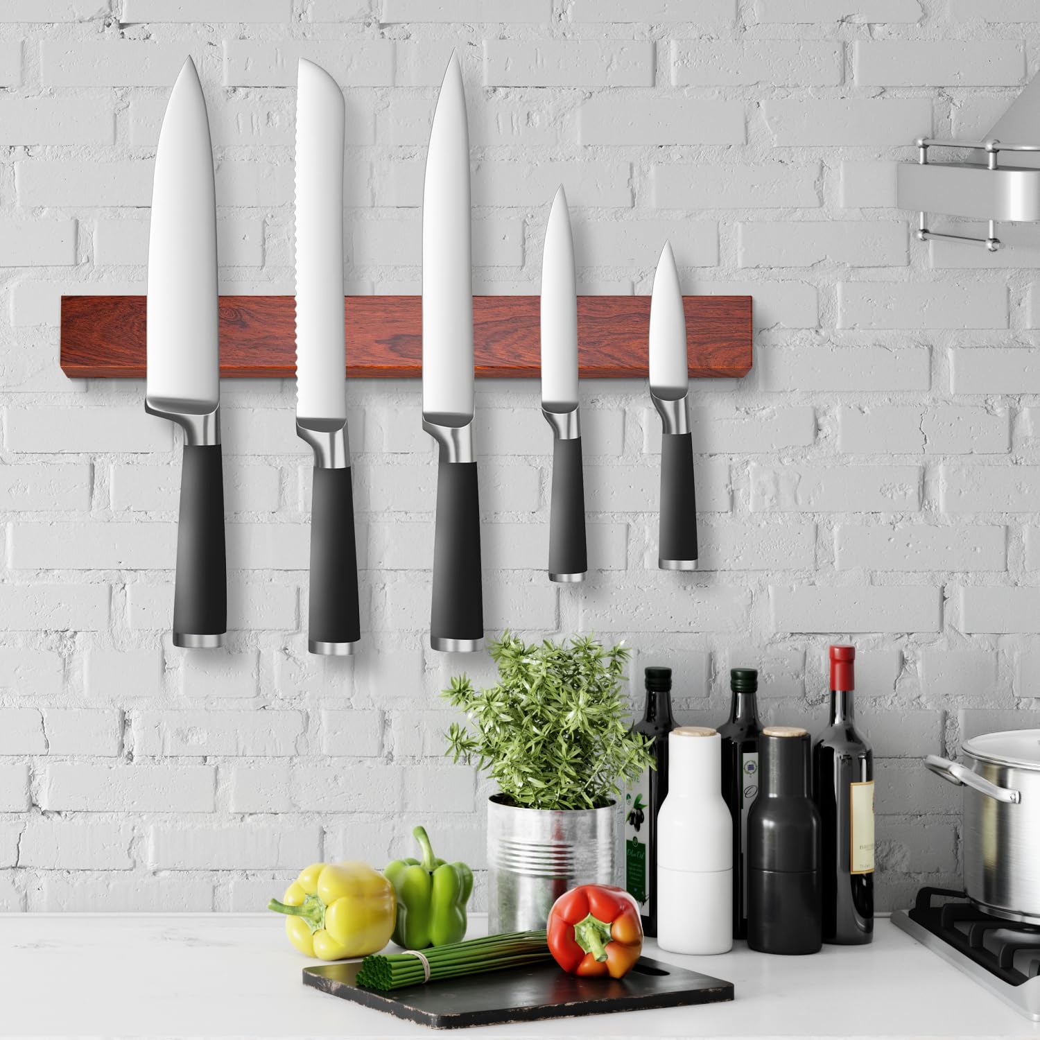 Support magnétique professionnel pour couteaux de 40,6 cm (16 po), en acier inox CAMPAERO