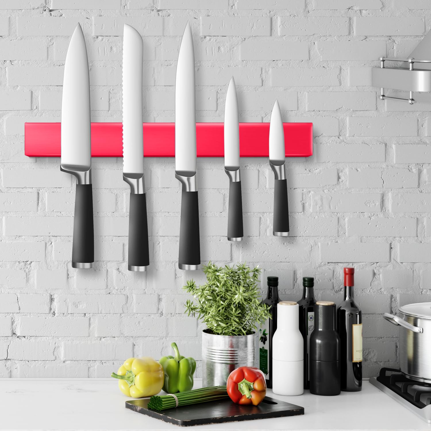 Support magnétique professionnel pour couteaux de 40,6 cm (16 po), en acier inox CAMPAERO