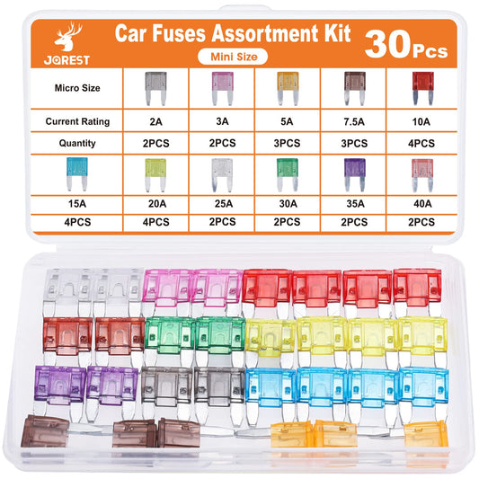 Kit de fusibles  (2 A, 3 A, 5 A, 7,5 A, 10 A, 15 A, 20 A, 25 A, 30 A, 35 A, 40 A) CAMPAERO