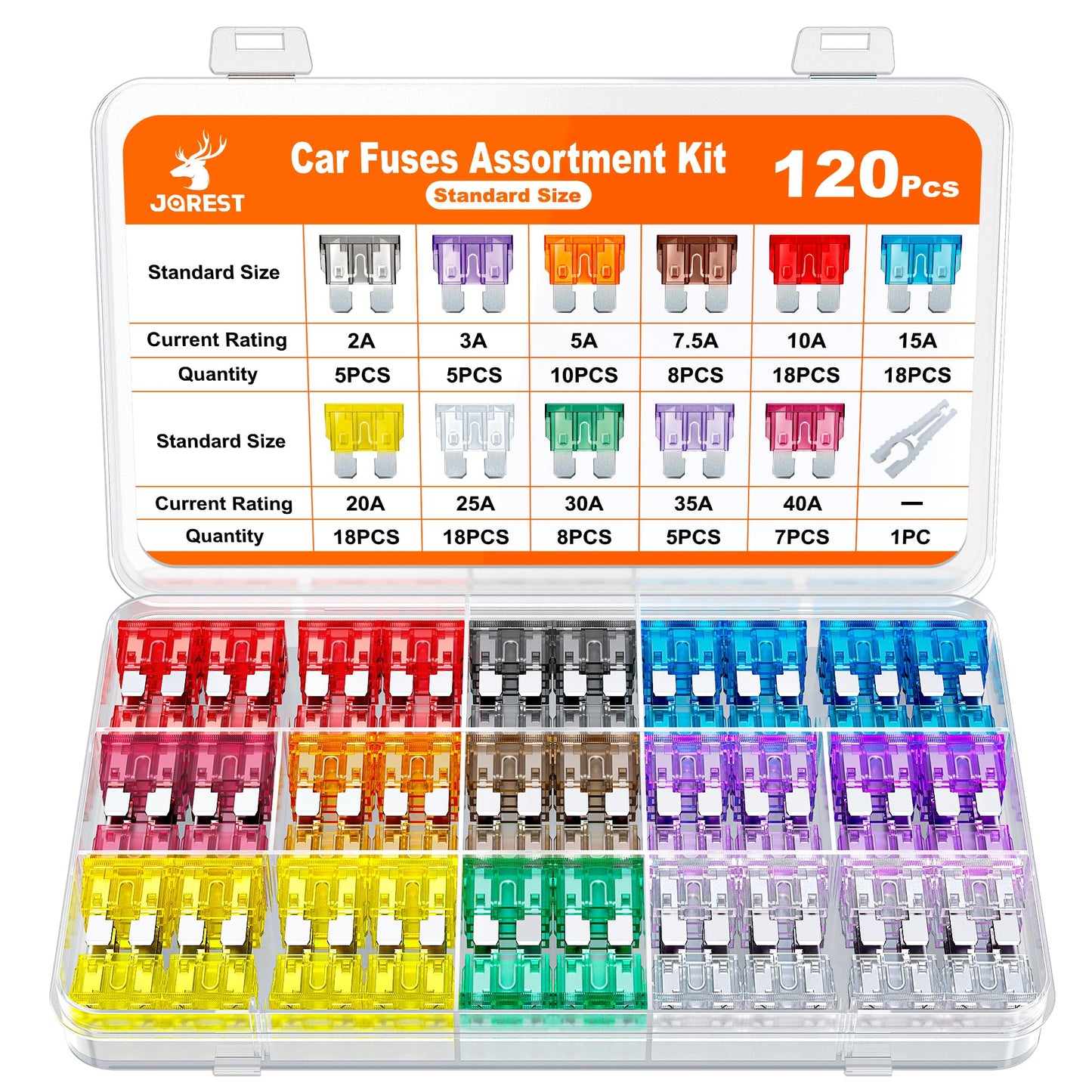 Kit de fusibles  (2 A, 3 A, 5 A, 7,5 A, 10 A, 15 A, 20 A, 25 A, 30 A, 35 A, 40 A) CAMPAERO