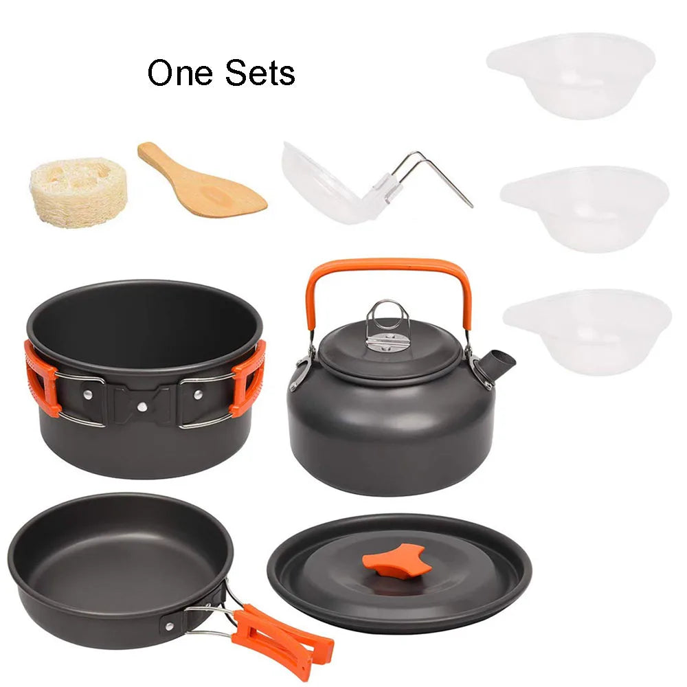 Kit de cuisine de camping en aluminium. CAMPAERO