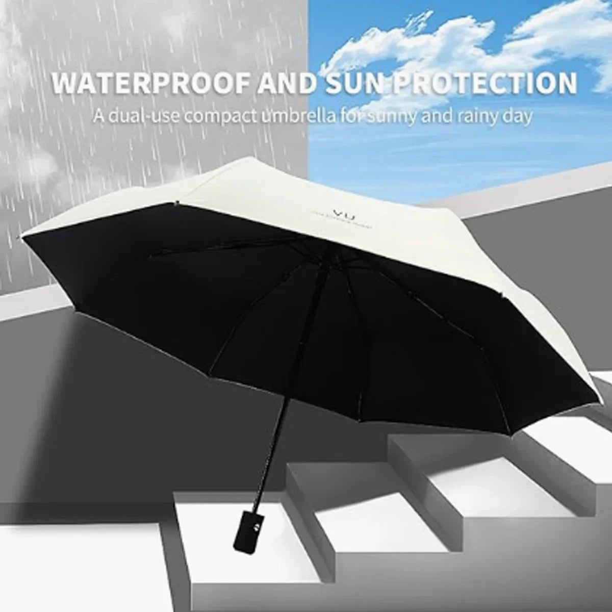 Mini Folding Automatic Umbrella Anti UV Rain Sun Umbrella Fashion Portable Windproof Light Women Men Children Parasol Umbrella CAMPAERO