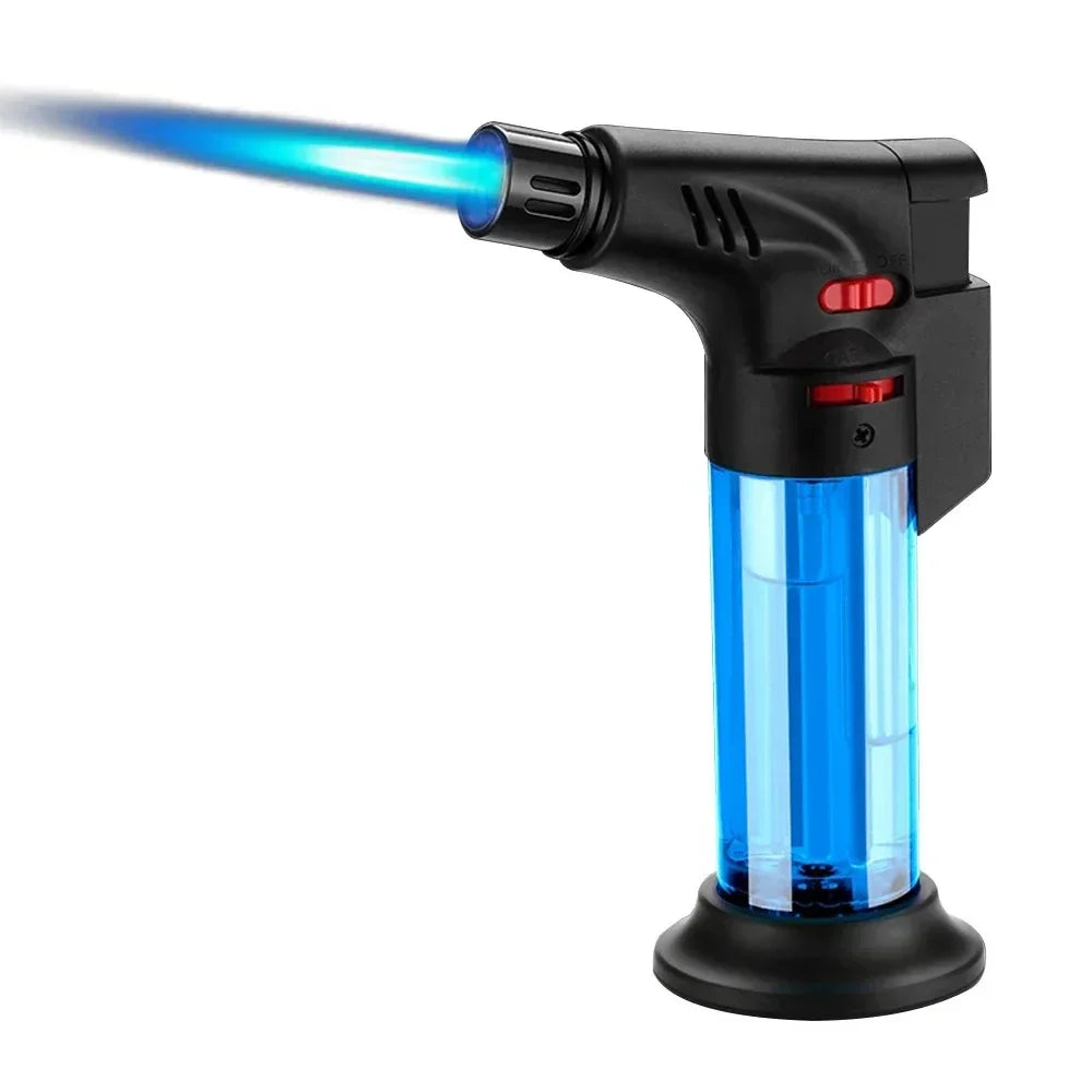 Lot de 8 briquets torches rechargeables au butane. CAMPAERO