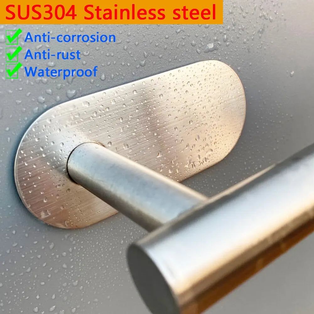 Adhesive Toilet Paper Holder Kitchen Roll Towel Rack Napkin Dispenser Absorbent Stand Tissue Hanger Bathroom Accessories CAMPAERO
