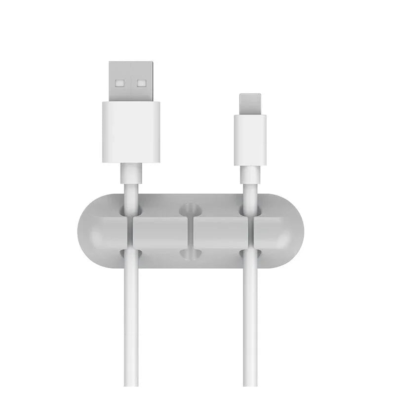 NNBILI Silicone USB Cable Organizer Cable Winder Desktop Tidy Management Clips Cable Holder for Mouse Headphone Wire Organizer CAMPAERO