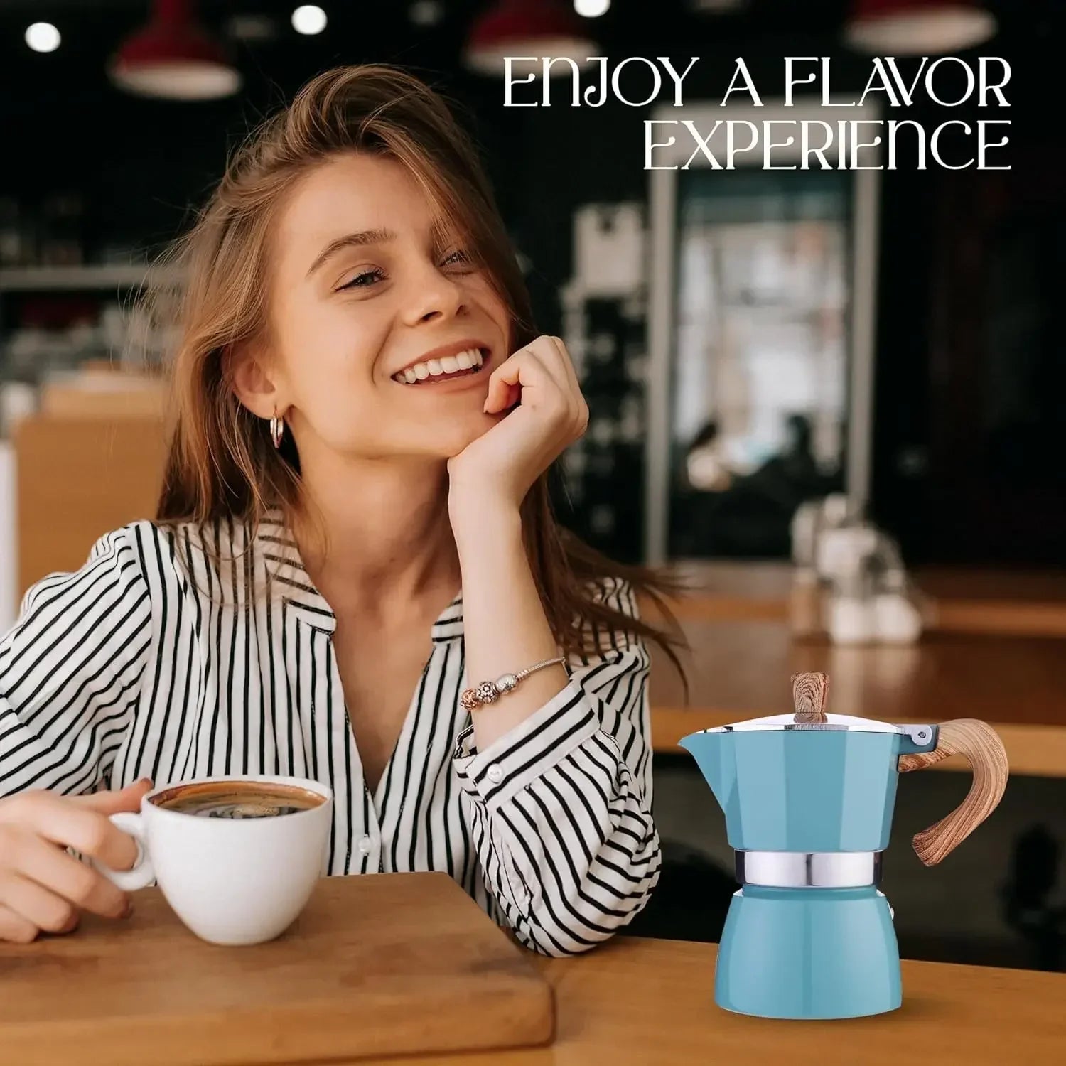 Cafetière Moka en aluminium, 150/300 ml. CAMPAERO