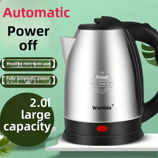 Wanlida Home Use 304 Stainless Steel Insulated Water Kettle Automatic Breakdown Heat Water Pot 2 Liters Chinese Large Land CAMPAERO