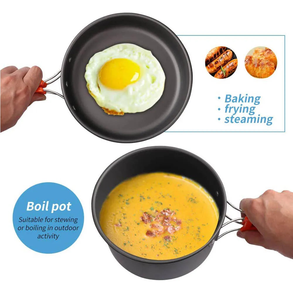 Kit de cuisine de camping en aluminium. CAMPAERO