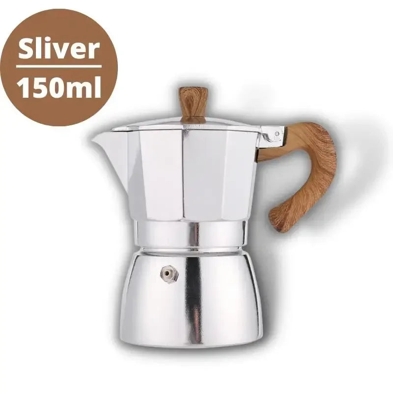 Cafetière Moka en aluminium, 150/300 ml. CAMPAERO