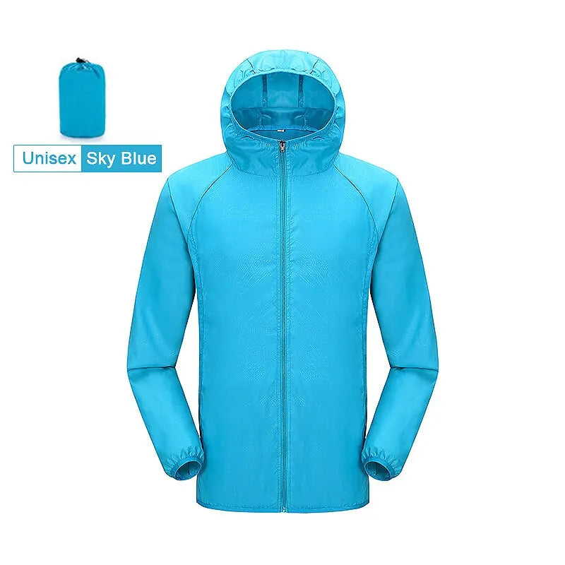 Veste de randonnée unisexe pour homme et femme, imperméable, séchage rapide, coupe-vent. CAMPAERO