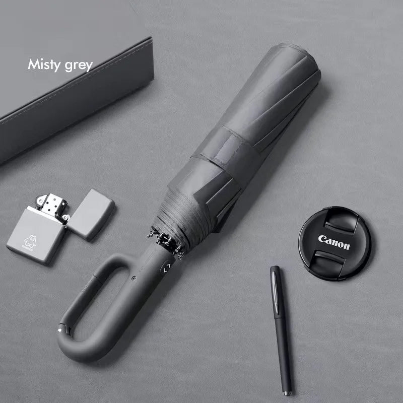 Ring Buckle Design 20 Rib Fully Automatic Umbrella for Men Folding Extra Large Strong Strong WOMEN'S Sunshade Double Umbrella CAMPAERO