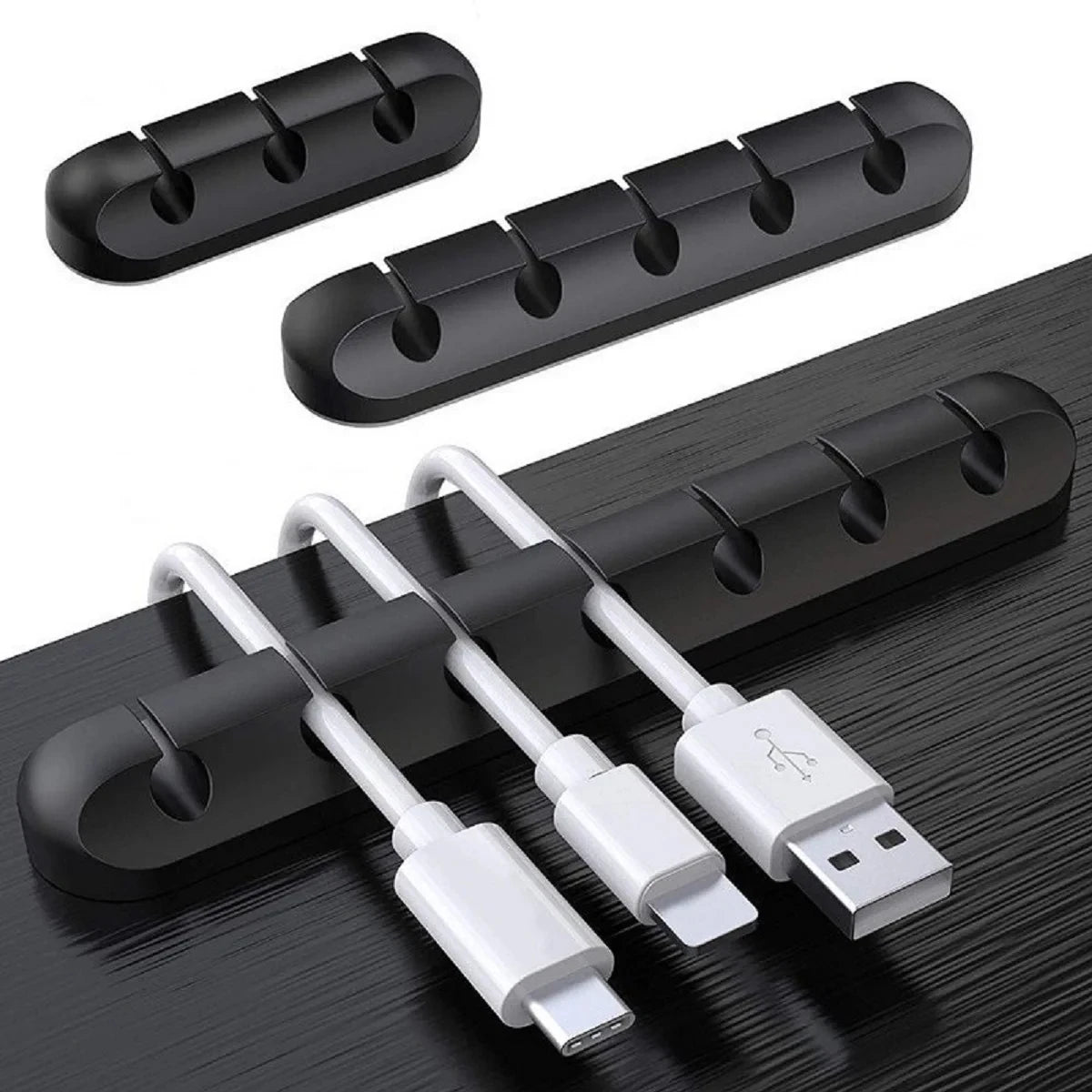 NNBILI Silicone USB Cable Organizer Cable Winder Desktop Tidy Management Clips Cable Holder for Mouse Headphone Wire Organizer CAMPAERO
