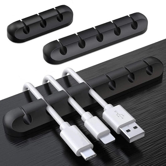 NNBILI Silicone USB Cable Organizer Cable Winder Desktop Tidy Management Clips Cable Holder for Mouse Headphone Wire Organizer CAMPAERO