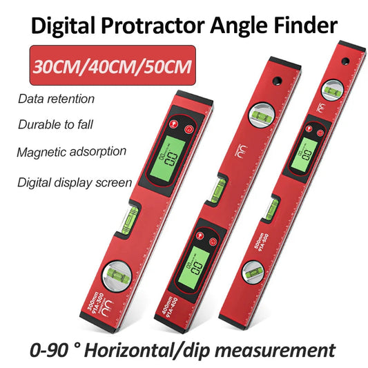 Digital Protractor Angle Finder Inclinometer Spirit level Bubble Magnetic Electric Level Electronic Inclinometer Ruler with LED CAMPAERO