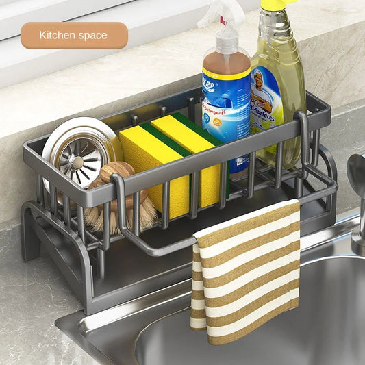 Kitchen Shelf Cleaning Cloth Storage Draining Rack Household Detergent Sponge Rack Water Sink Water Sink Water Sink Artifact CAMPAERO