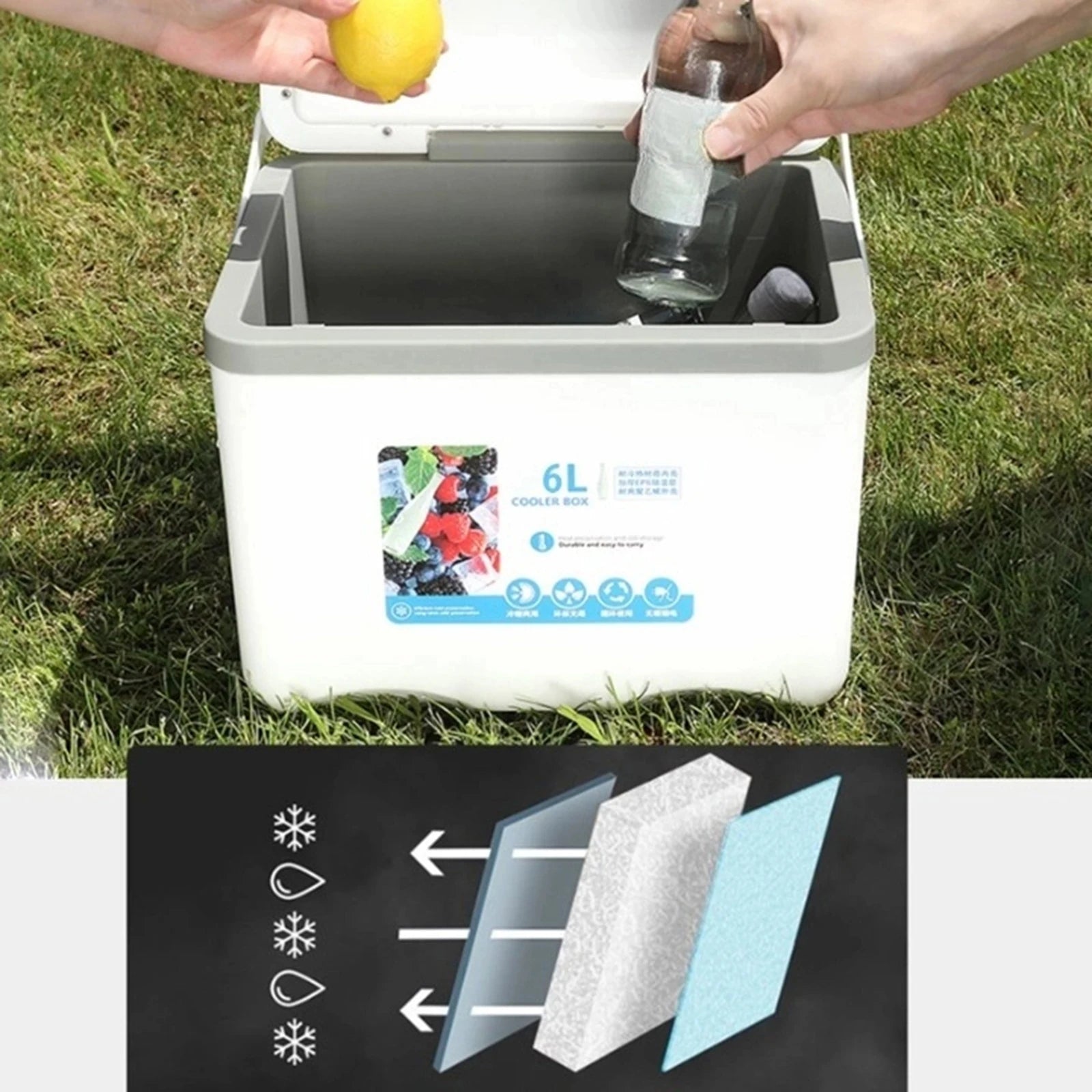 Glacière d'extérieur de 6 Litres. CAMPAERO