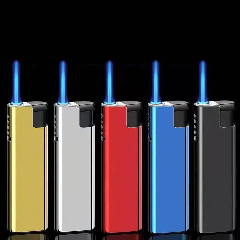 Lot de 8 briquets torches rechargeables au butane. CAMPAERO