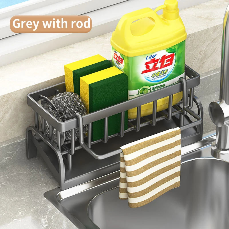 Kitchen Shelf Cleaning Cloth Storage Draining Rack Household Detergent Sponge Rack Water Sink Water Sink Water Sink Artifact CAMPAERO