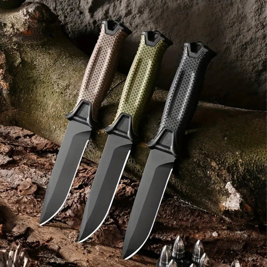 Couteau de survie d'extérieur en acier inoxydable. CAMPAERO