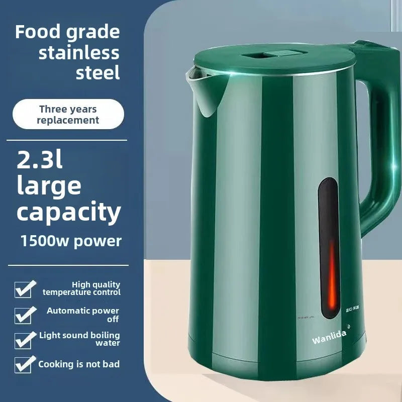 Wanlida Home Use 304 Stainless Steel Insulated Water Kettle Automatic Breakdown Heat Water Pot 2 Liters Chinese Large Land CAMPAERO