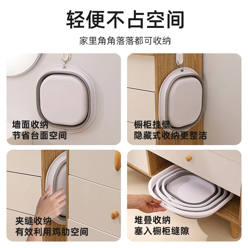 Lavabo pliable portable en silicone CAMPAERO