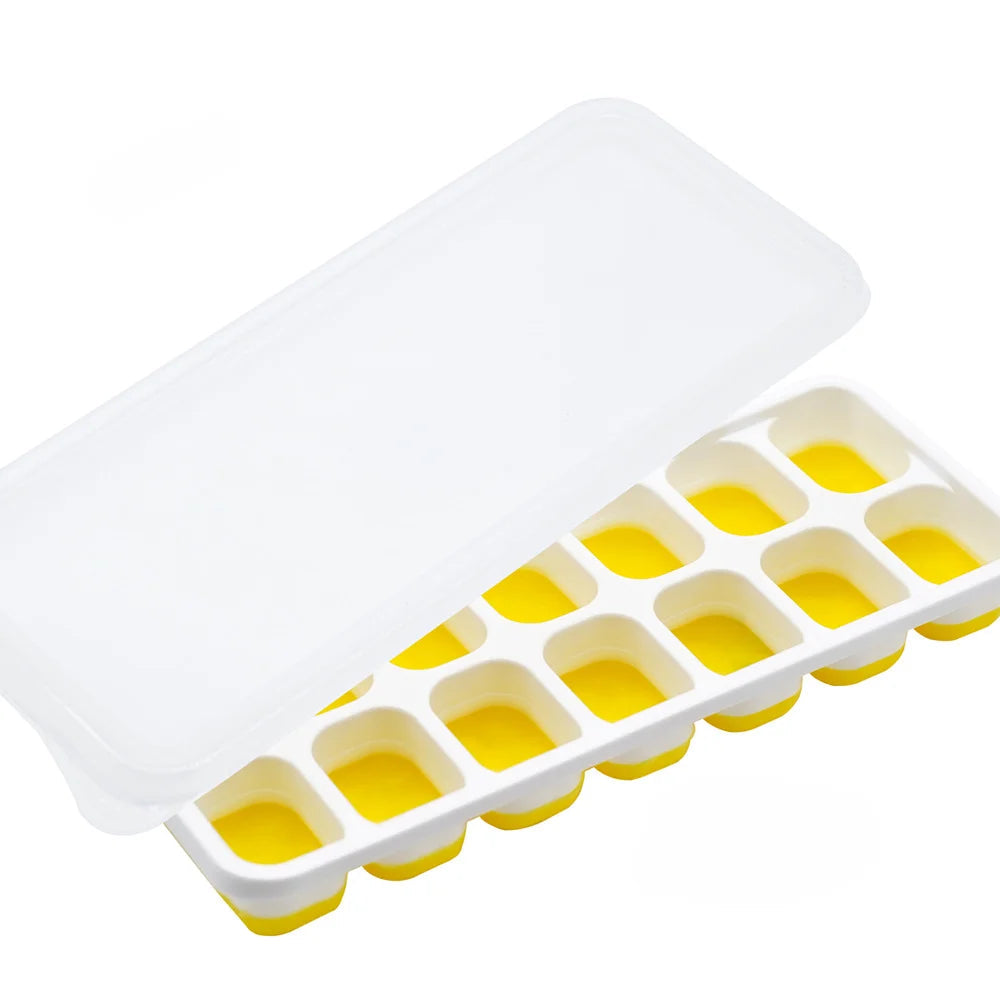 14 Grid Ice Cube Tray Silicone Mold Square Ice Cube Tray Mold Ice Cube Maker Non-toxic Durable Bar Pub Wine Ice Blocks Maker CAMPAERO