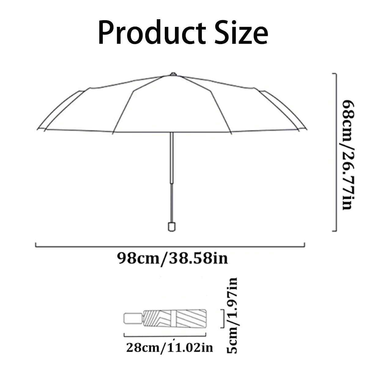 Mini Folding Automatic Umbrella Anti UV Rain Sun Umbrella Fashion Portable Windproof Light Women Men Children Parasol Umbrella CAMPAERO