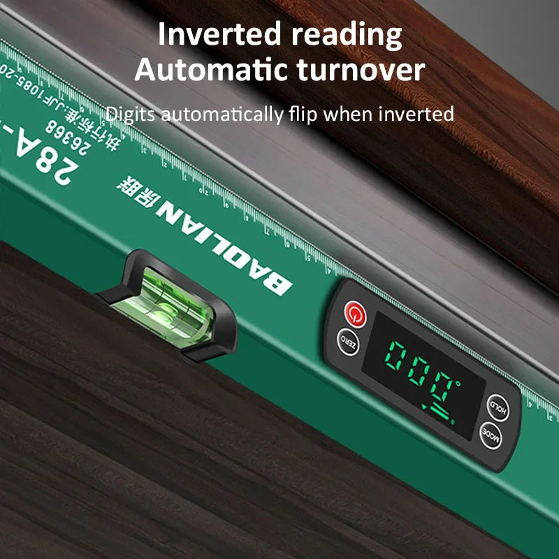Digital Protractor High-precision Angle Finder with LED Display Inclinometer 0-90° Bubble Magnetic Level Ruler Woodworking Tools CAMPAERO