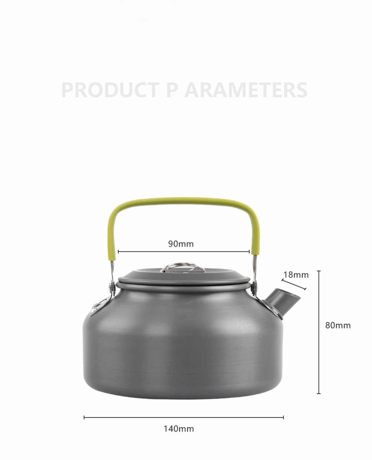 Bouilloire portable ultralégère en aluminium. CAMPAERO